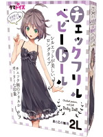 チェックフリルベビードール　おとこの娘用