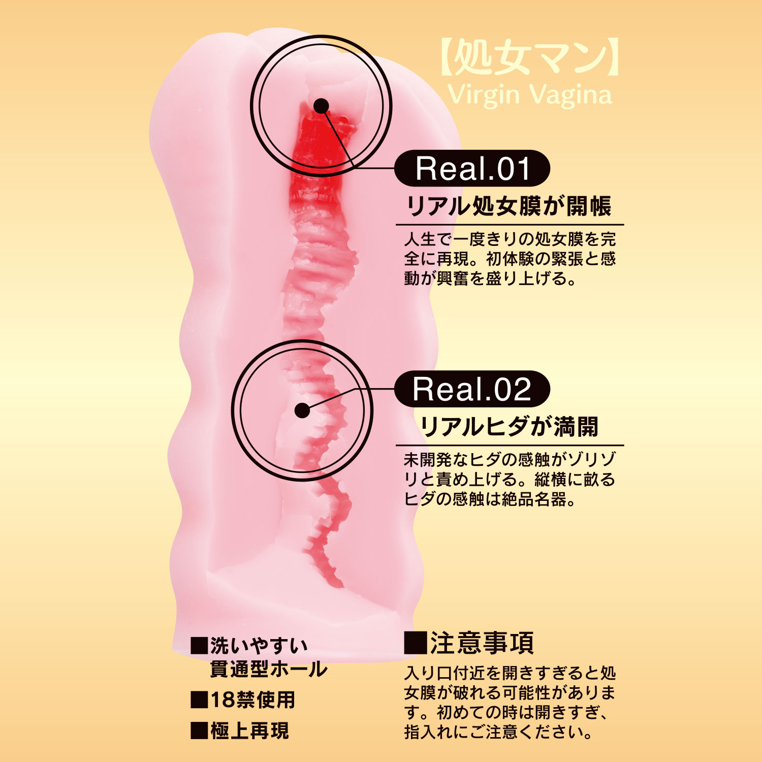処女膜も再現しちゃいました。